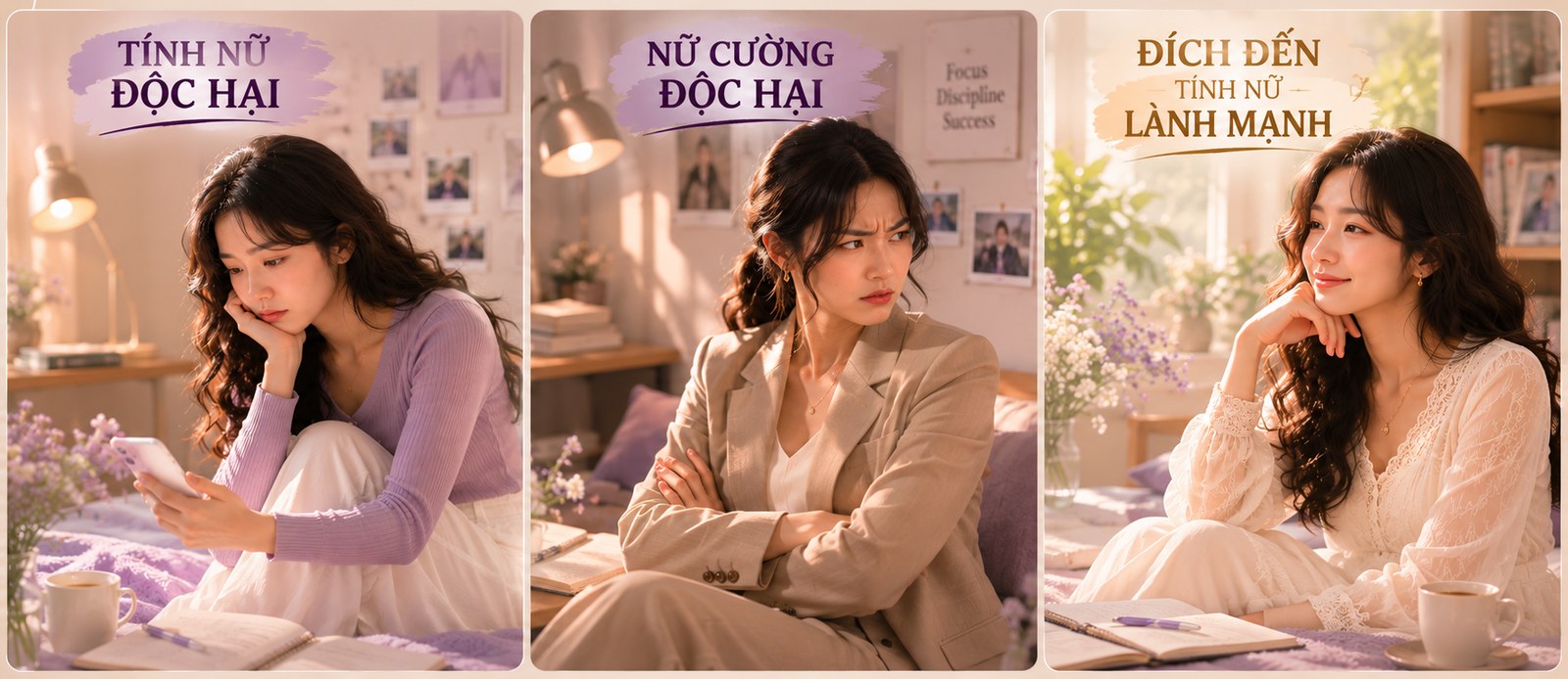 Ba kiểu phụ nữ khi yêu: tính nữ độc hại, nữ cường độc hại, tính nữ lành mạnh