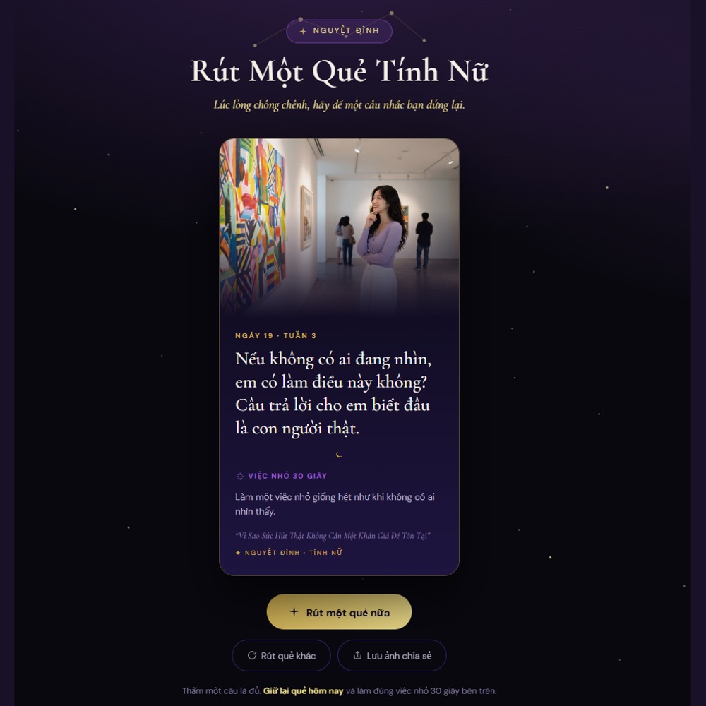 Rút Một Quẻ Tính Nữ